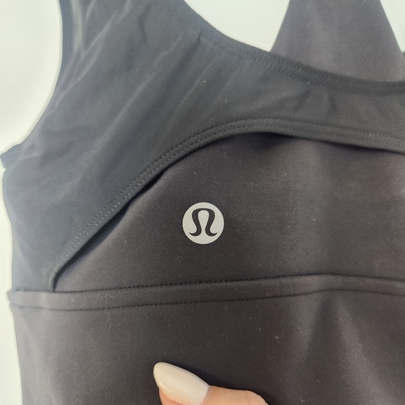 Lululemon Wunder Train Mesh Black Size 4 Sports Bra - Picture 4 of 5